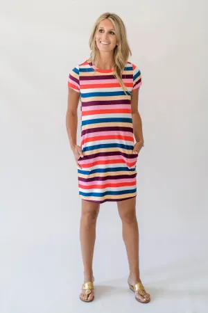 Jackie Stripe Shift Dress