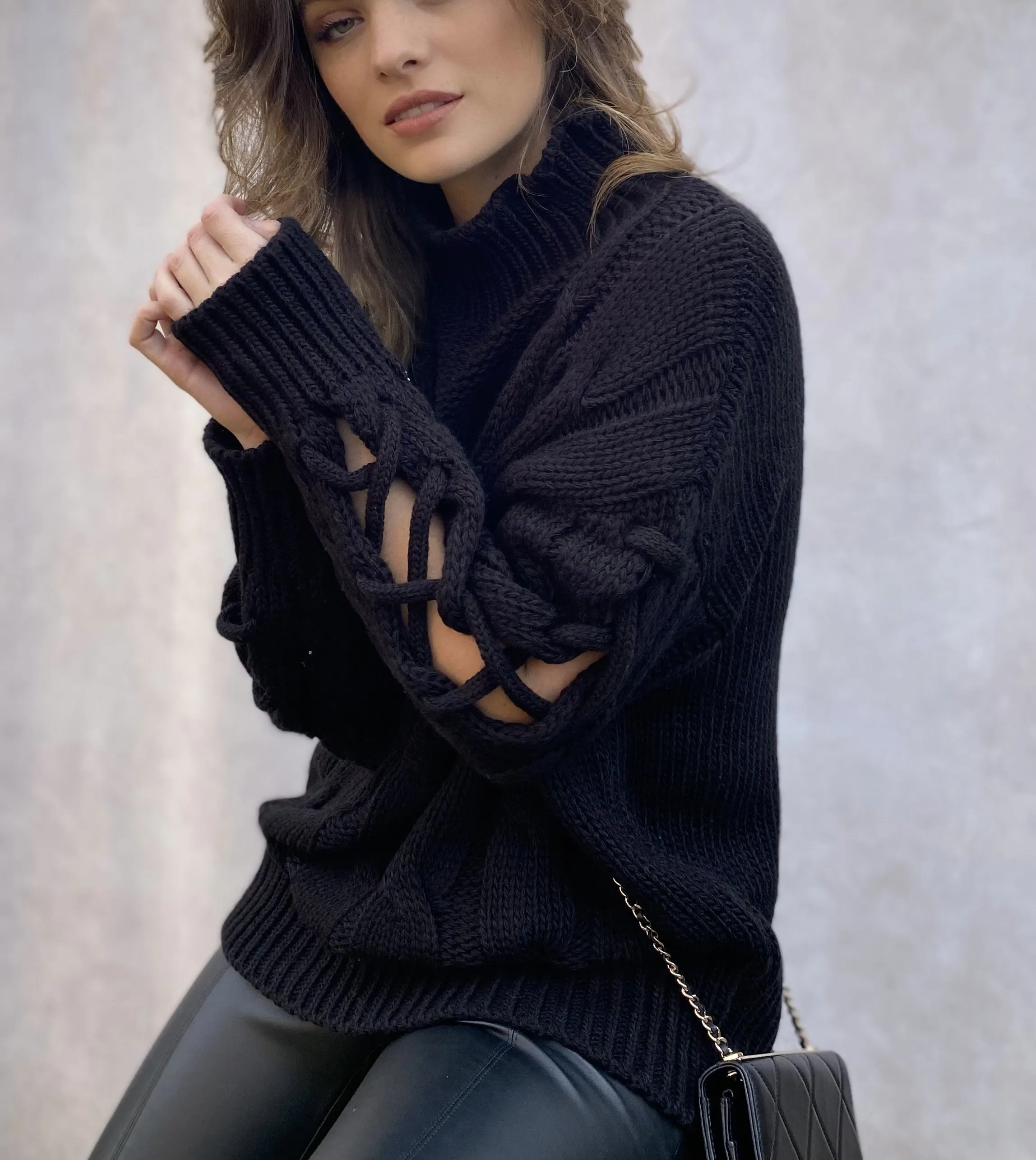 Knit Sweater in Onyx