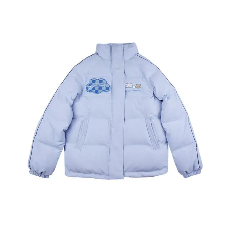 Kuromi and Cinnamoroll Puffer Jacket