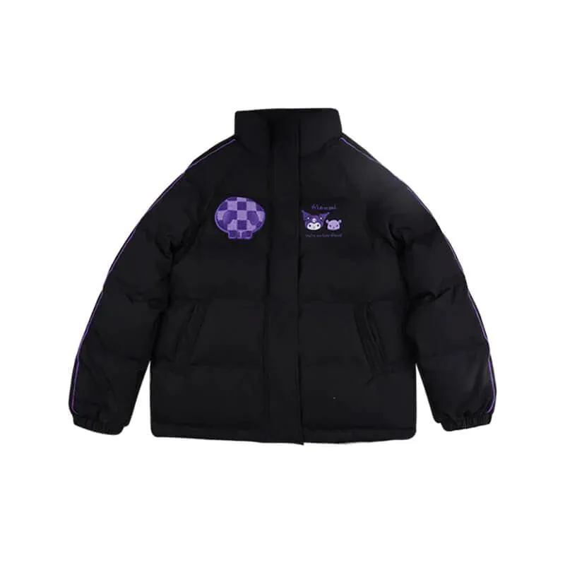 Kuromi and Cinnamoroll Puffer Jacket