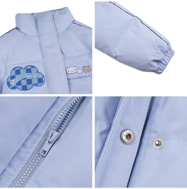 Kuromi and Cinnamoroll Puffer Jacket