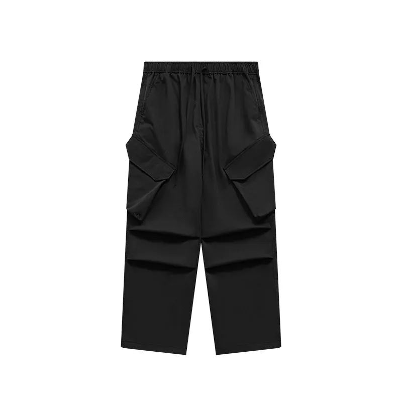 Large Pocket Workwear Functional Wide Leg Pants 2023 Autumn And Winter Fashion Brand Loose Casual Pants