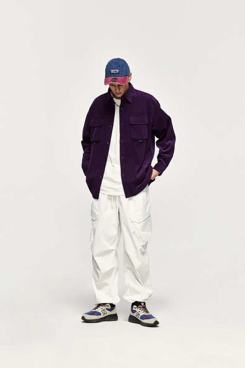 Large Pocket Workwear Functional Wide Leg Pants 2023 Autumn And Winter Fashion Brand Loose Casual Pants