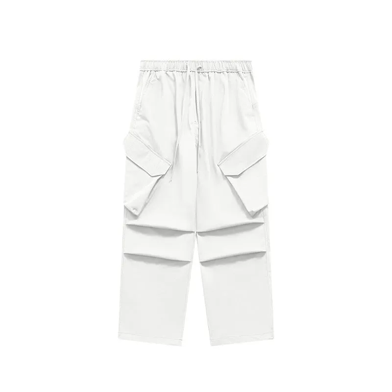 Large Pocket Workwear Functional Wide Leg Pants 2023 Autumn And Winter Fashion Brand Loose Casual Pants