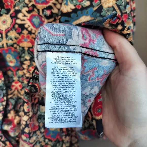 Lauren Ralph Lauren Paisley Print Women's Lightweight Pajama Set Long Sleeve