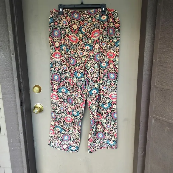 Lauren Ralph Lauren Paisley Print Women's Lightweight Pajama Set Long Sleeve