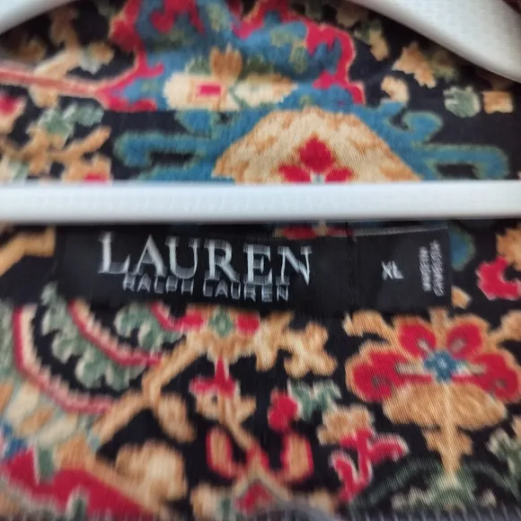 Lauren Ralph Lauren Paisley Print Women's Lightweight Pajama Set Long Sleeve
