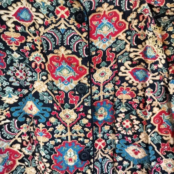 Lauren Ralph Lauren Paisley Print Women's Lightweight Pajama Set Long Sleeve