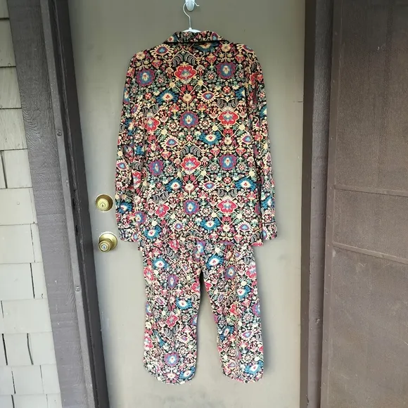 Lauren Ralph Lauren Paisley Print Women's Lightweight Pajama Set Long Sleeve