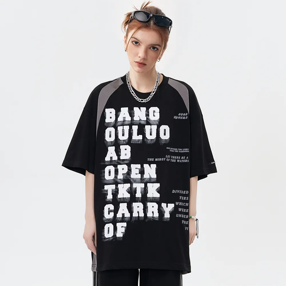 Letter Raglan T-shirt