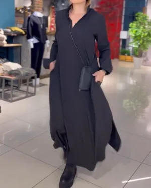 Mariah | Flowing Maxi Dress with Side Slit