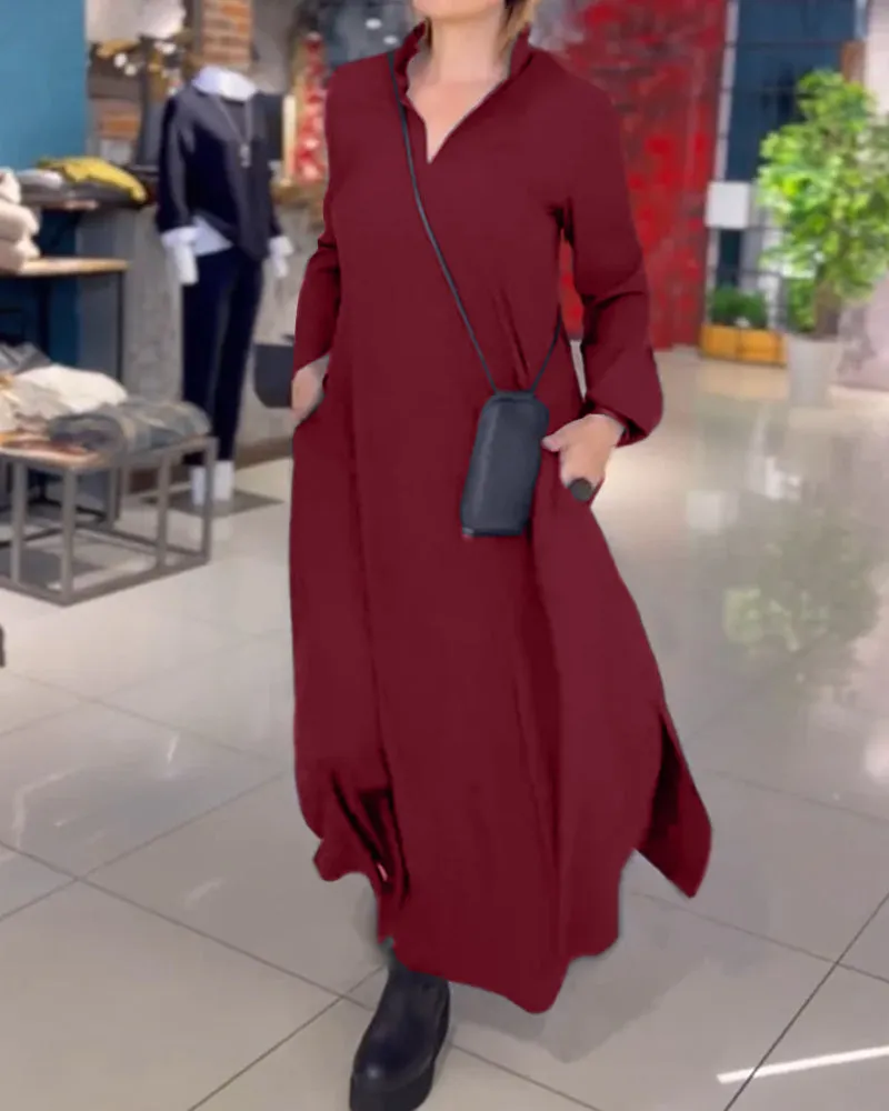 Mariah | Flowing Maxi Dress with Side Slit