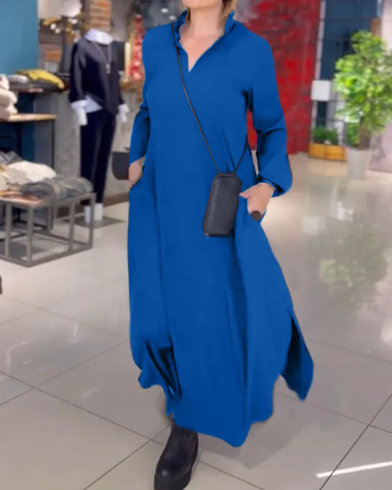 Mariah | Flowing Maxi Dress with Side Slit