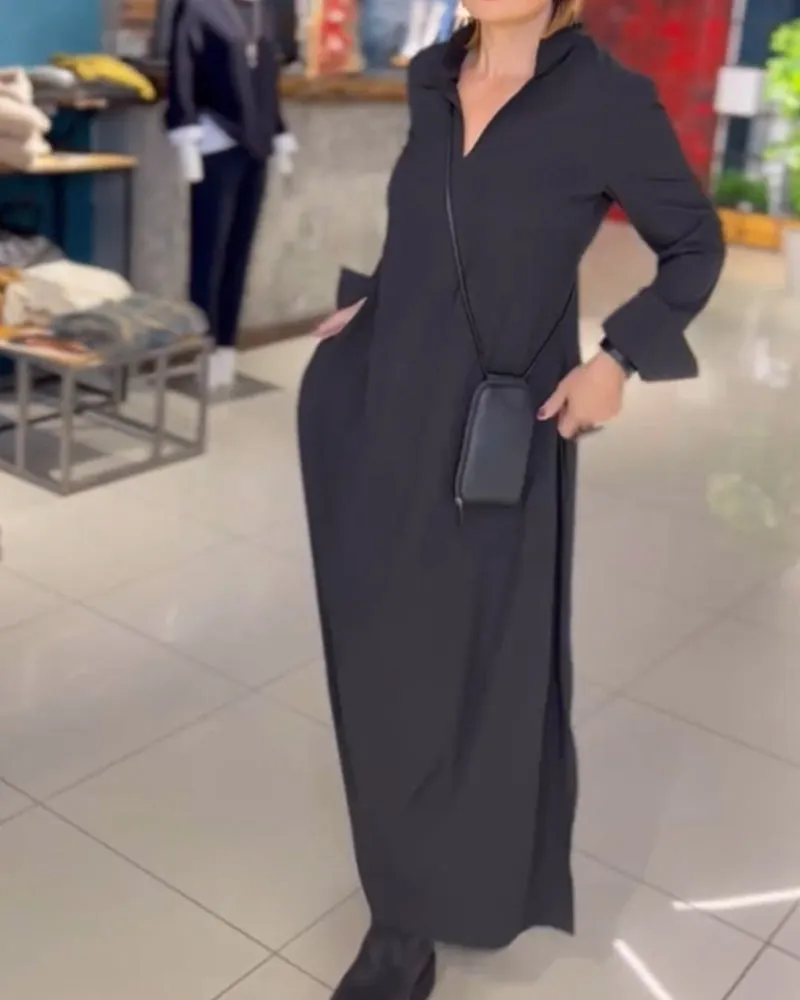 Mariah | Flowing Maxi Dress with Side Slit