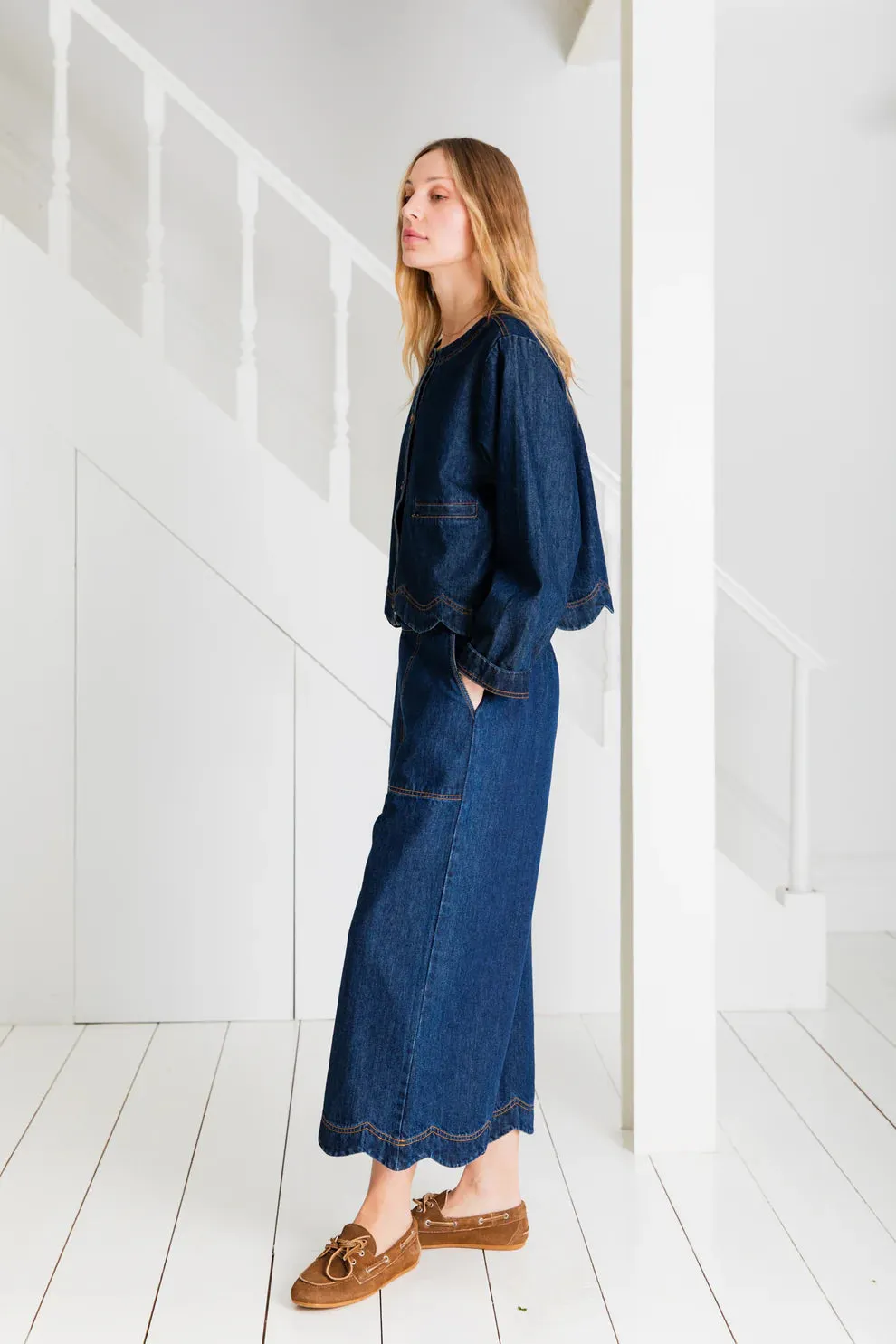 Marie Denim Jacket - Dark Denim
