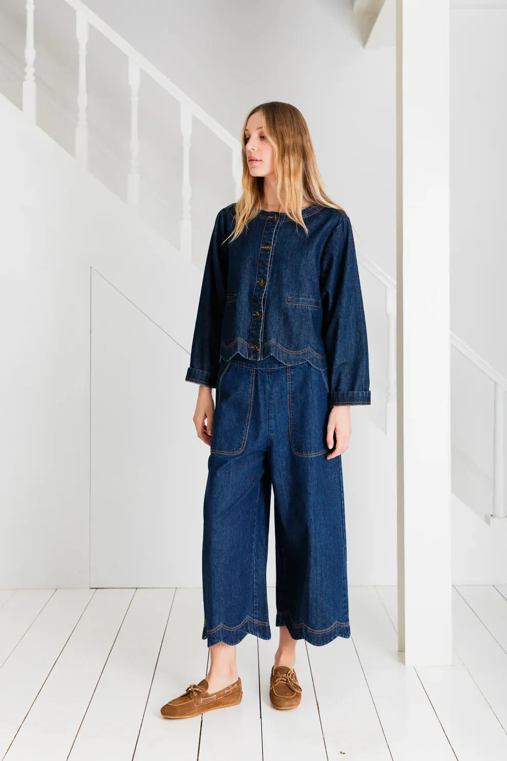 Marie Denim Jacket - Dark Denim