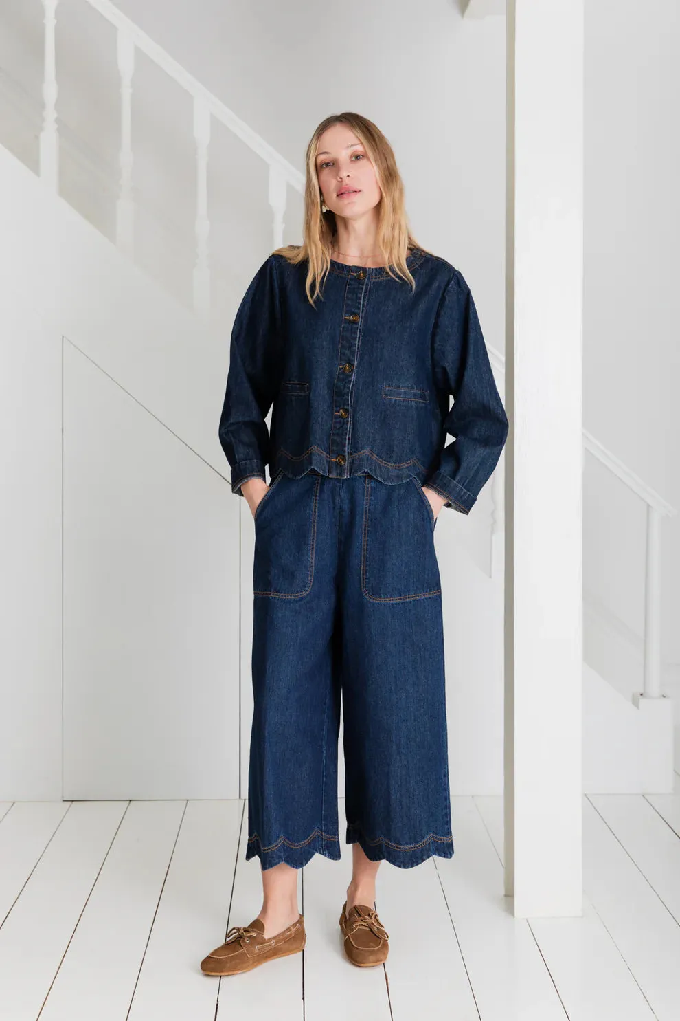 Marie Denim Jacket - Dark Denim