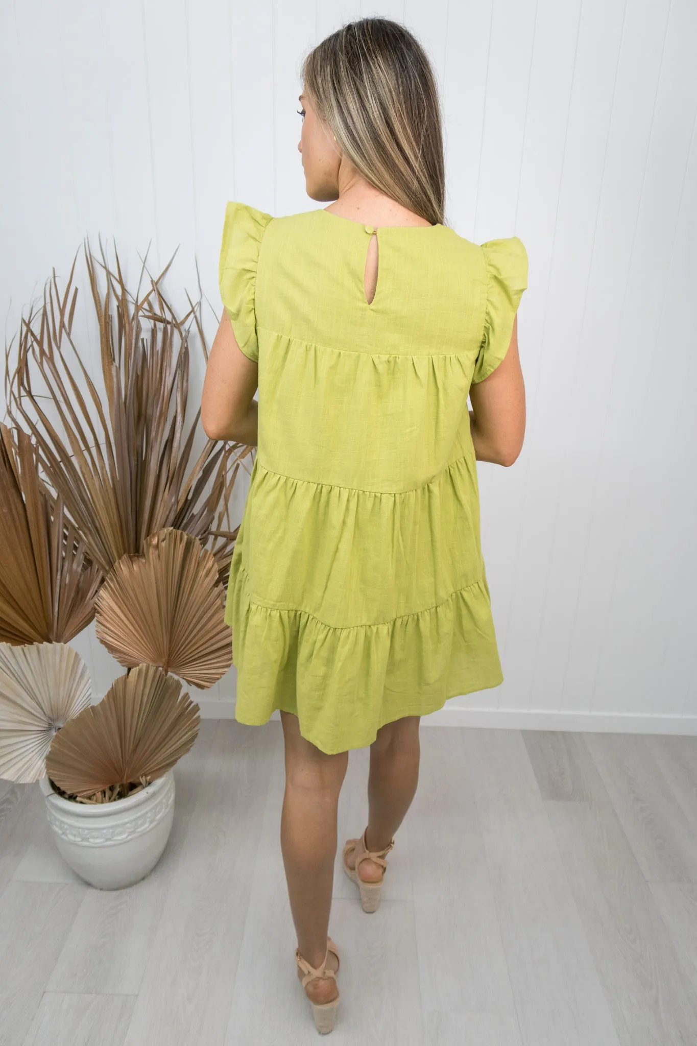 Mason Dress -Lime