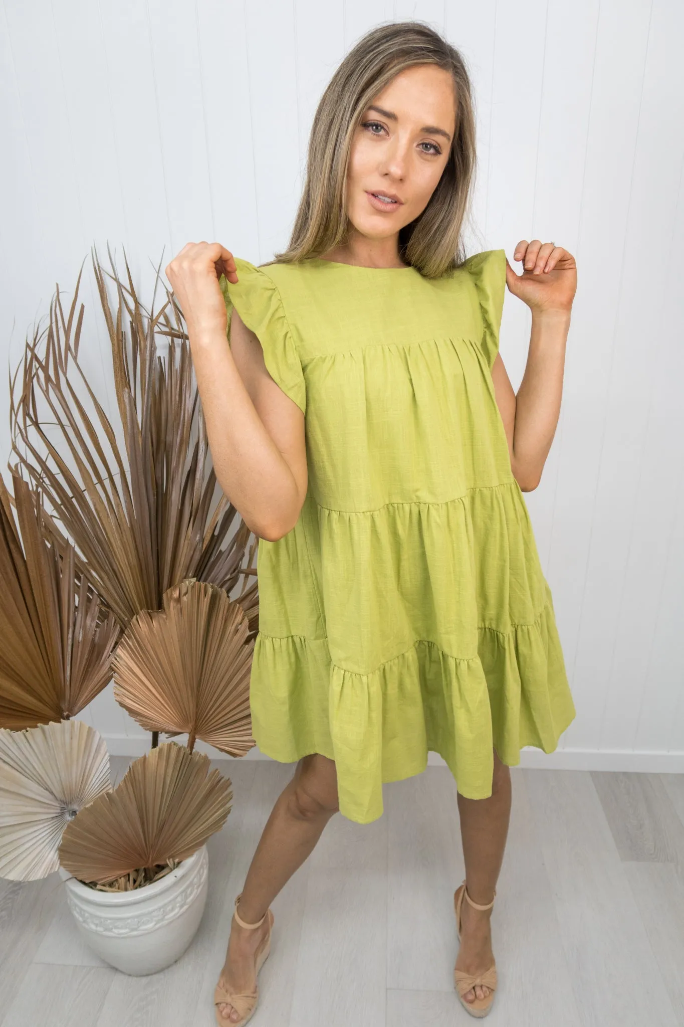 Mason Dress -Lime