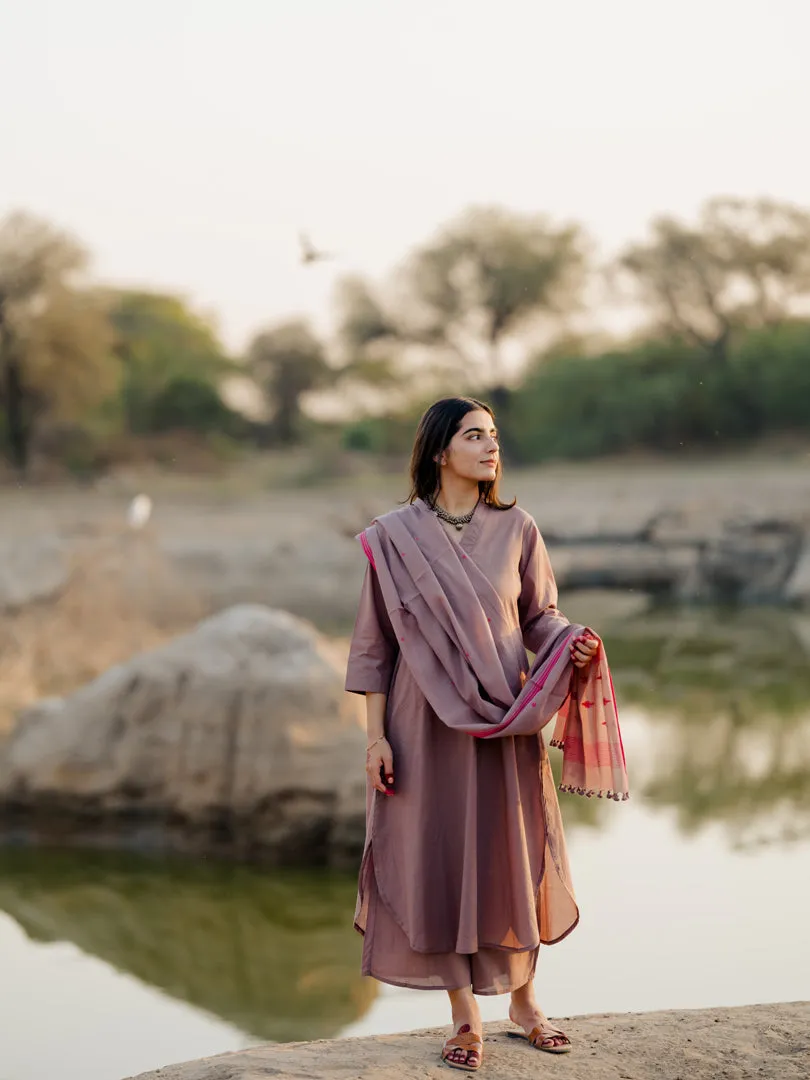 Mauve kurta set