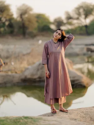 Mauve kurta set