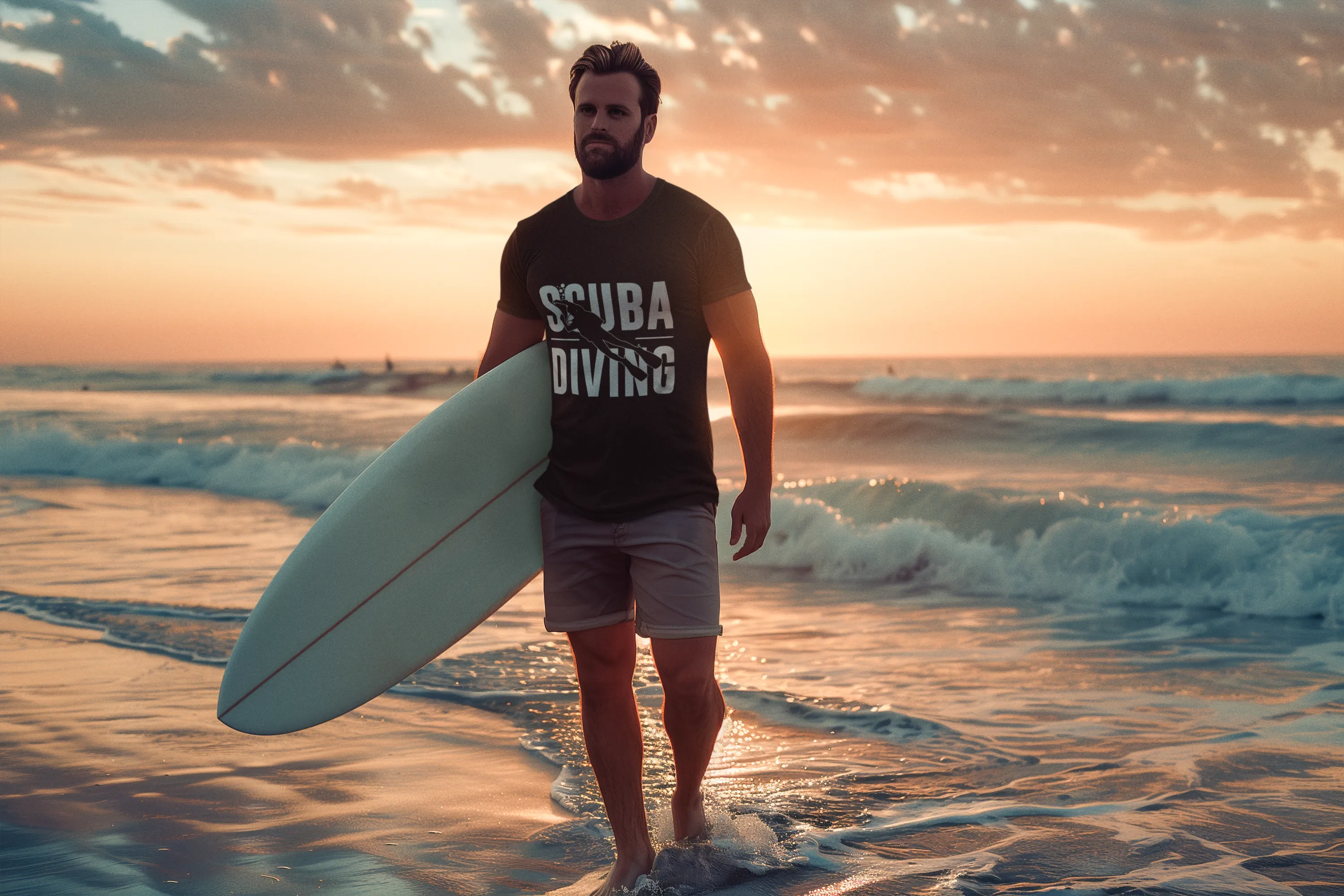 Men T-Shirt: Scuba Diving