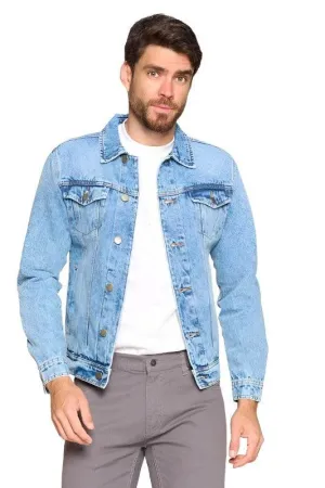 Mens Classic Light Blue Jean Jacket