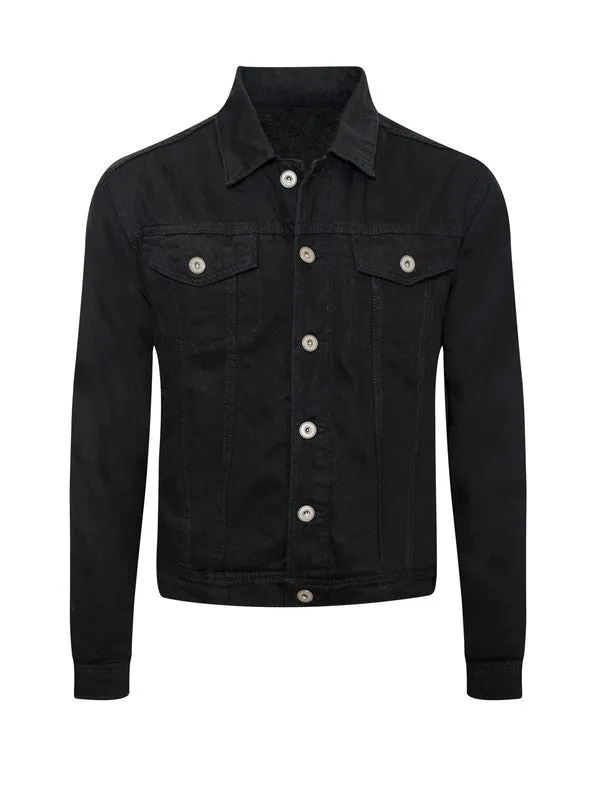 Men's Denim Jacket with Sherpa Lining