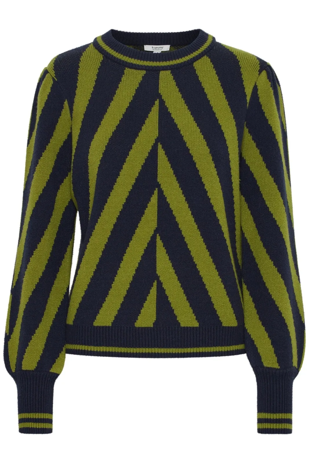 Milo Striped Knit Jumper - Woodbine Mix