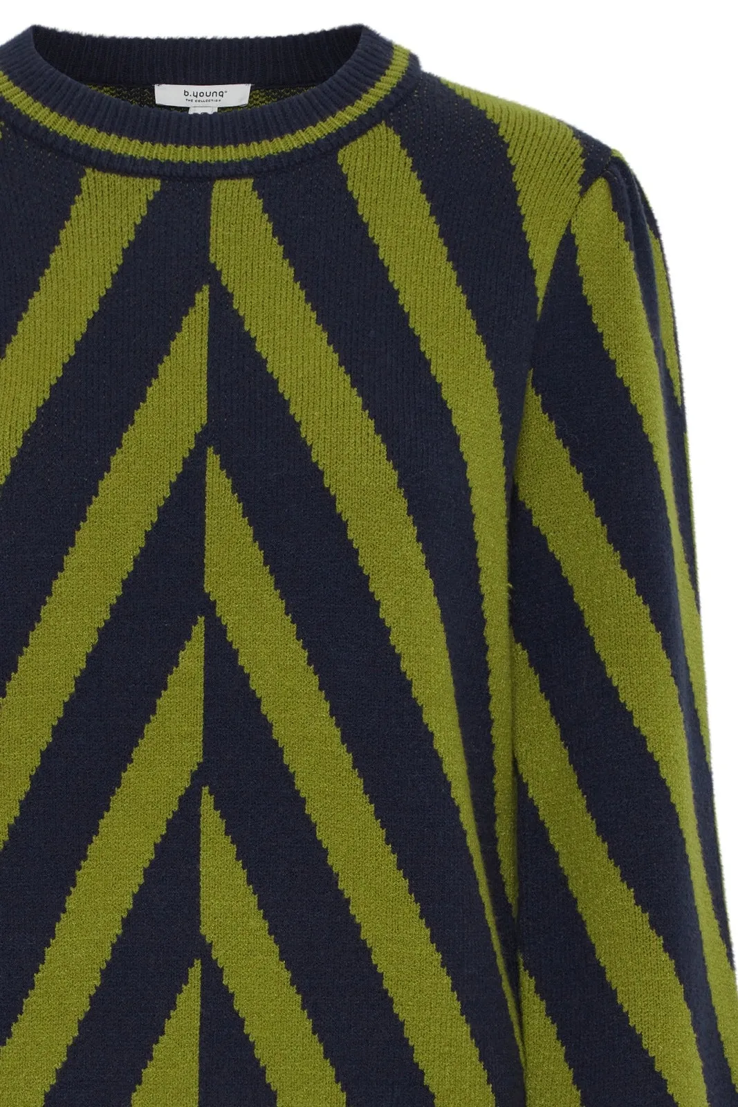 Milo Striped Knit Jumper - Woodbine Mix