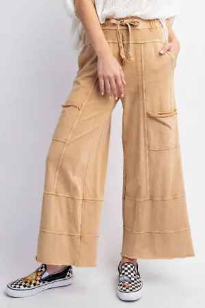 Mineral Wash Terry Cargo Pants