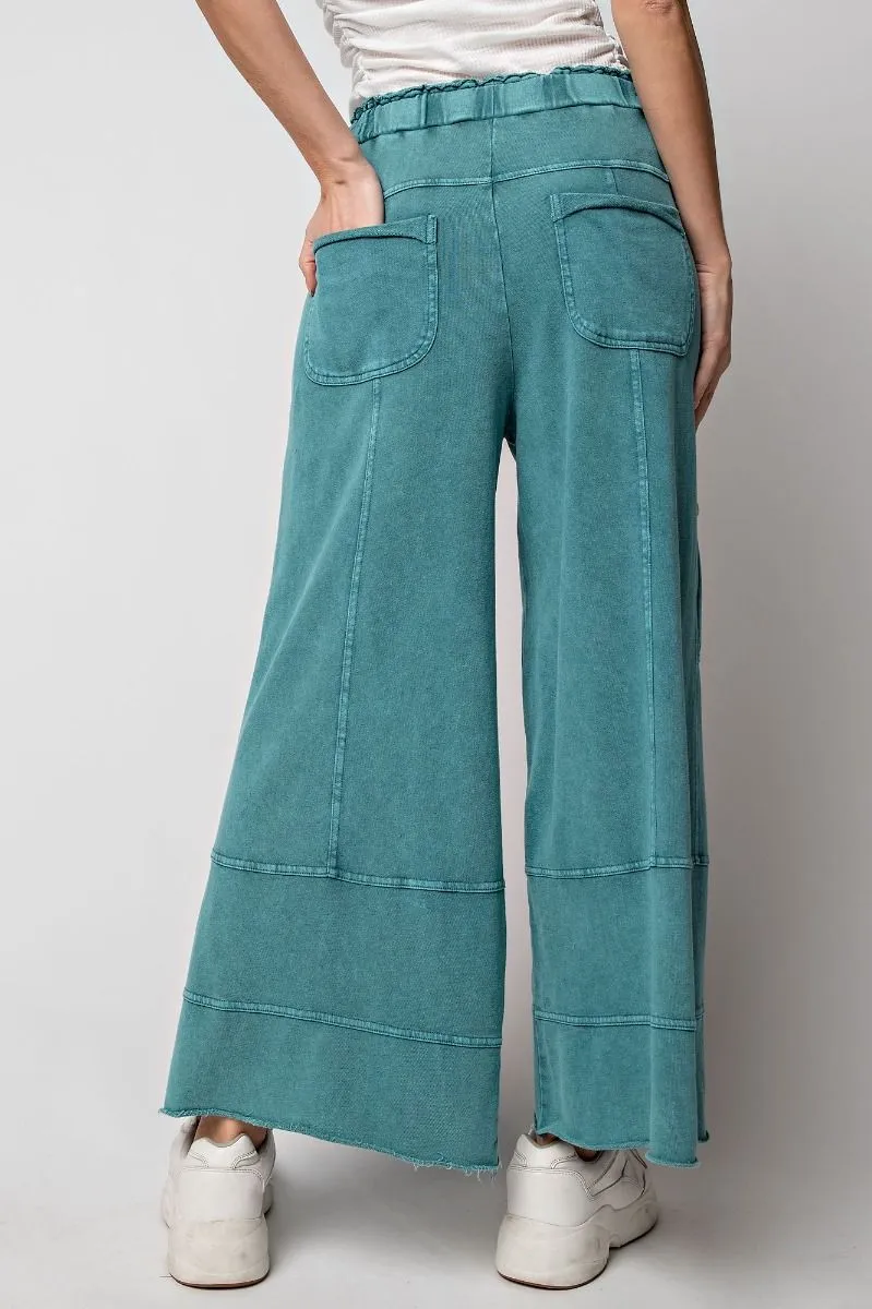 Mineral Wash Terry Cargo Pants