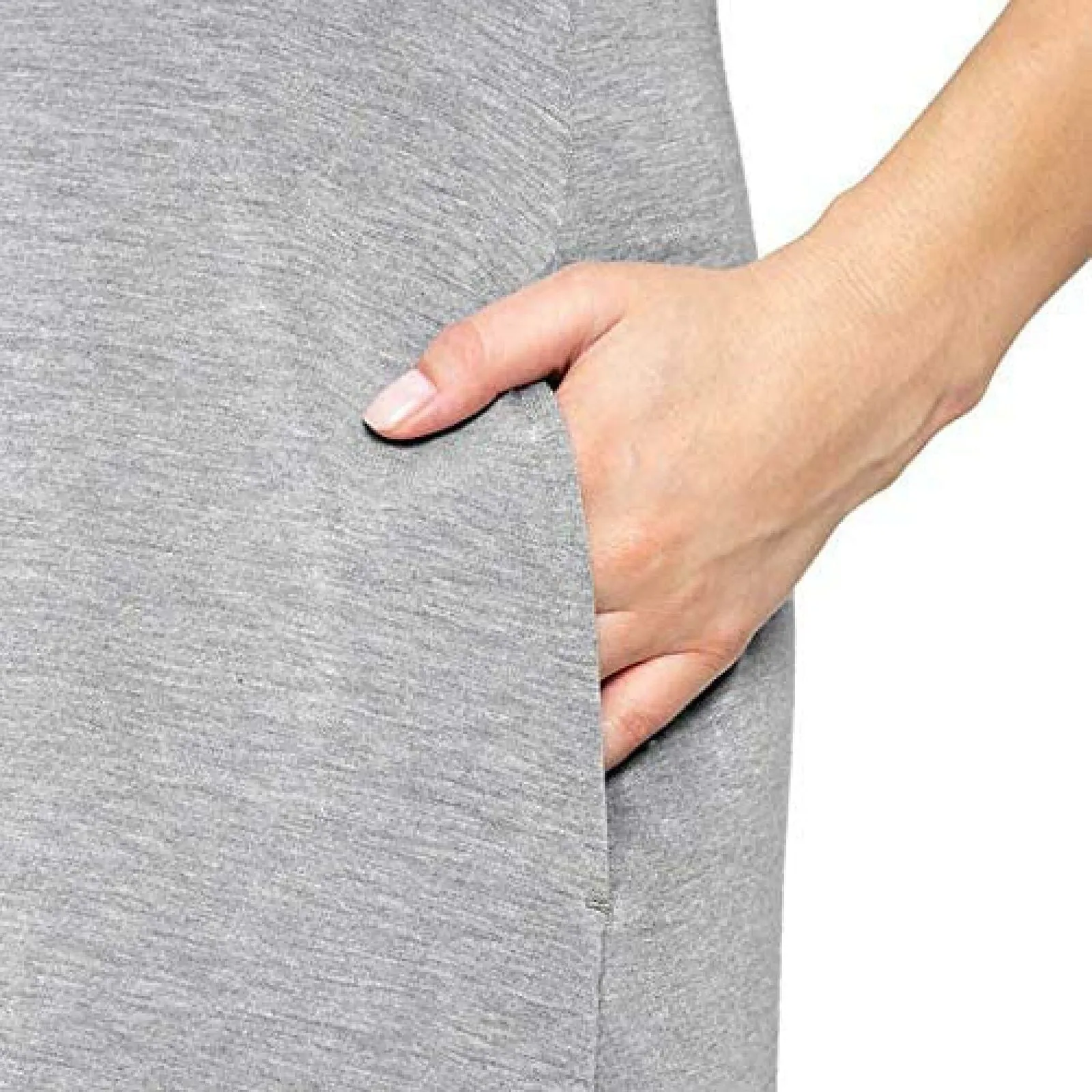MPG Women's Everyday Dress With Built In Bra Gray Medium