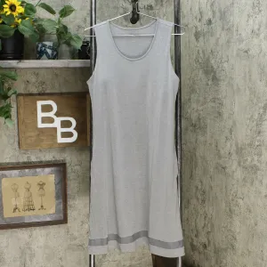 MPG Women's Everyday Dress With Built In Bra Gray Medium