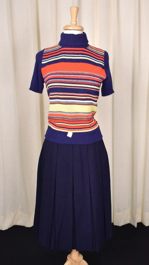 NWT Vintage 1960s Striped SS Sweater