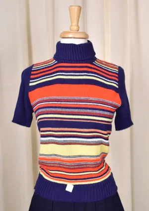 NWT Vintage 1960s Striped SS Sweater