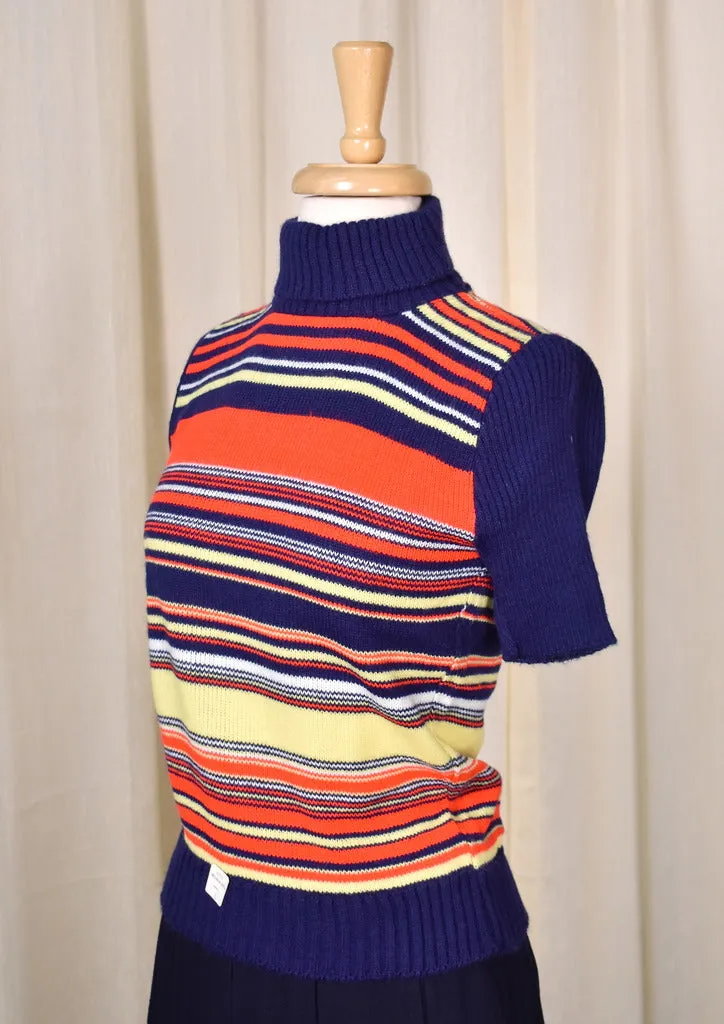 NWT Vintage 1960s Striped SS Sweater