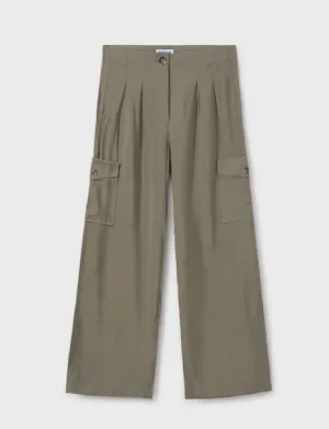 Olive Cargo Pant  | 6536