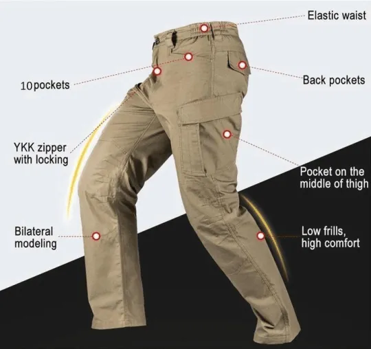 Olympia - Taktische Cargohose - Klassisch - Bequem - Für vielfältige Einsätze für Herren