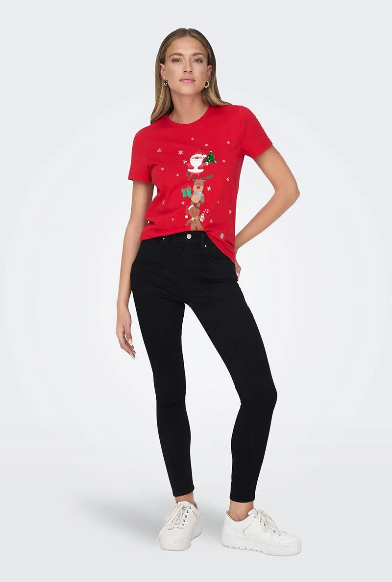 ONLY FRIENDS CHRISTMAS SS TOP