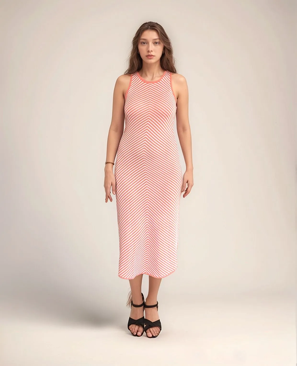 Orange Tank Slip Dress