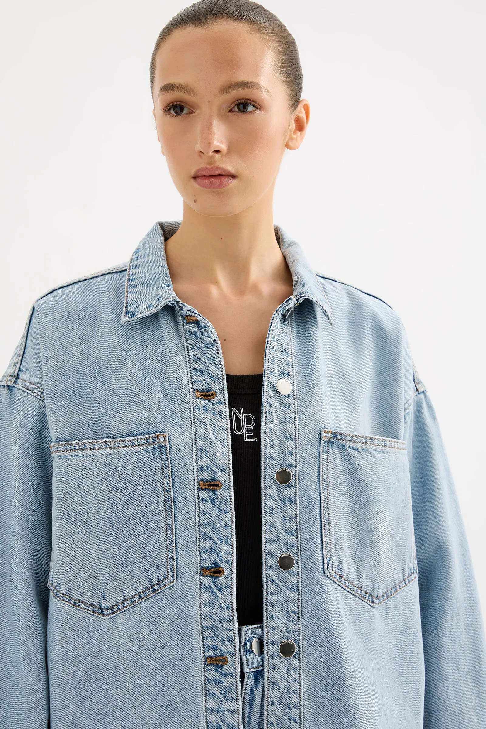 ORGANIC DENIM OVERSHIRT