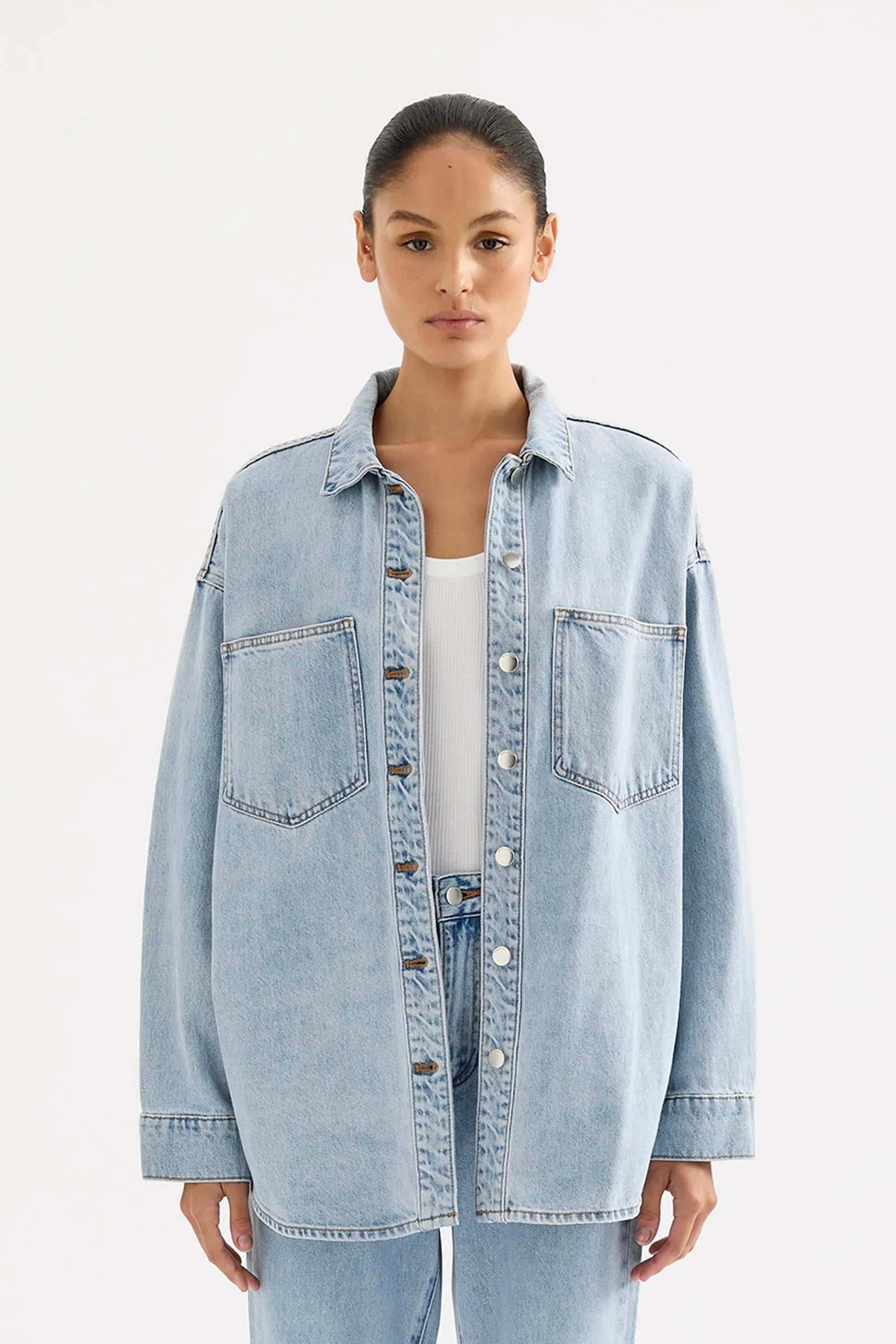 ORGANIC DENIM OVERSHIRT