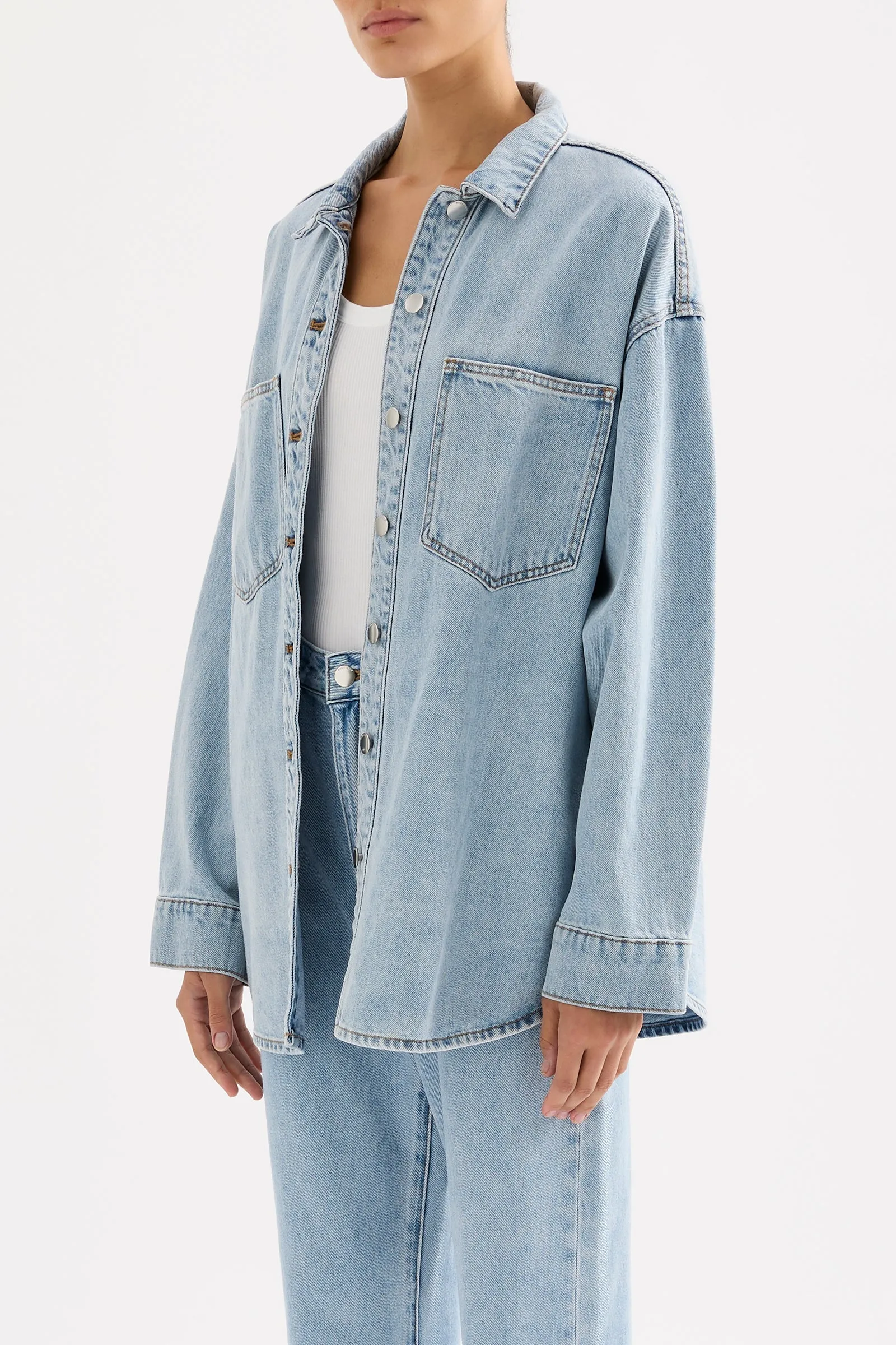 ORGANIC DENIM OVERSHIRT