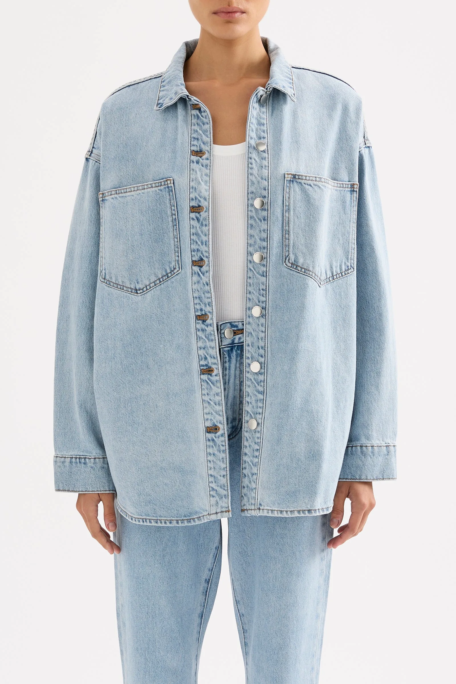 ORGANIC DENIM OVERSHIRT