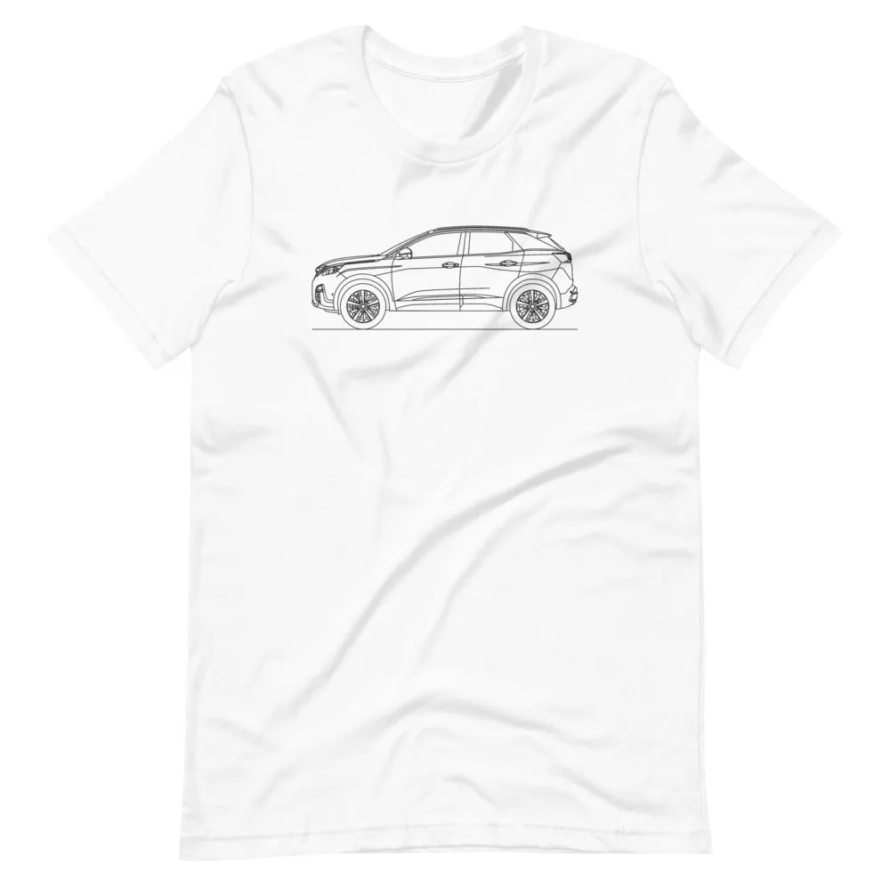 Peugeot 3008 II silhouette T-shirt