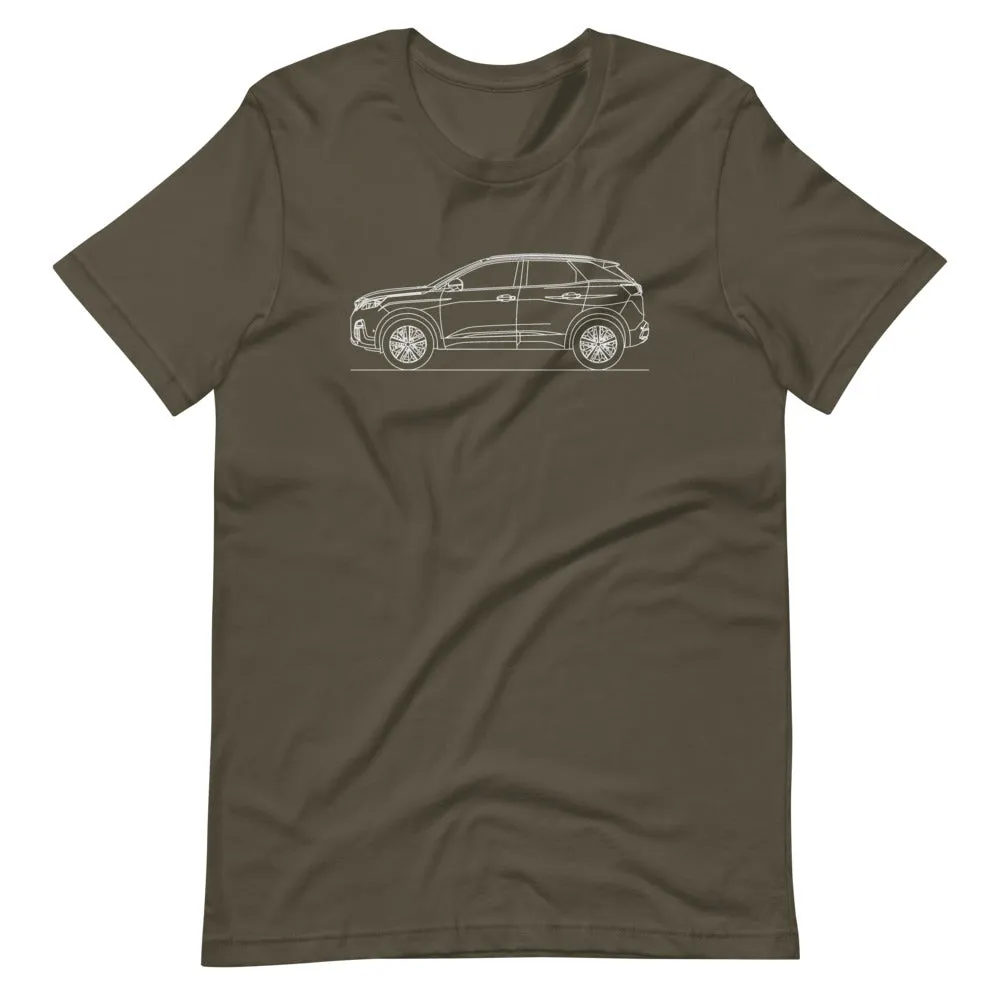 Peugeot 3008 II silhouette T-shirt