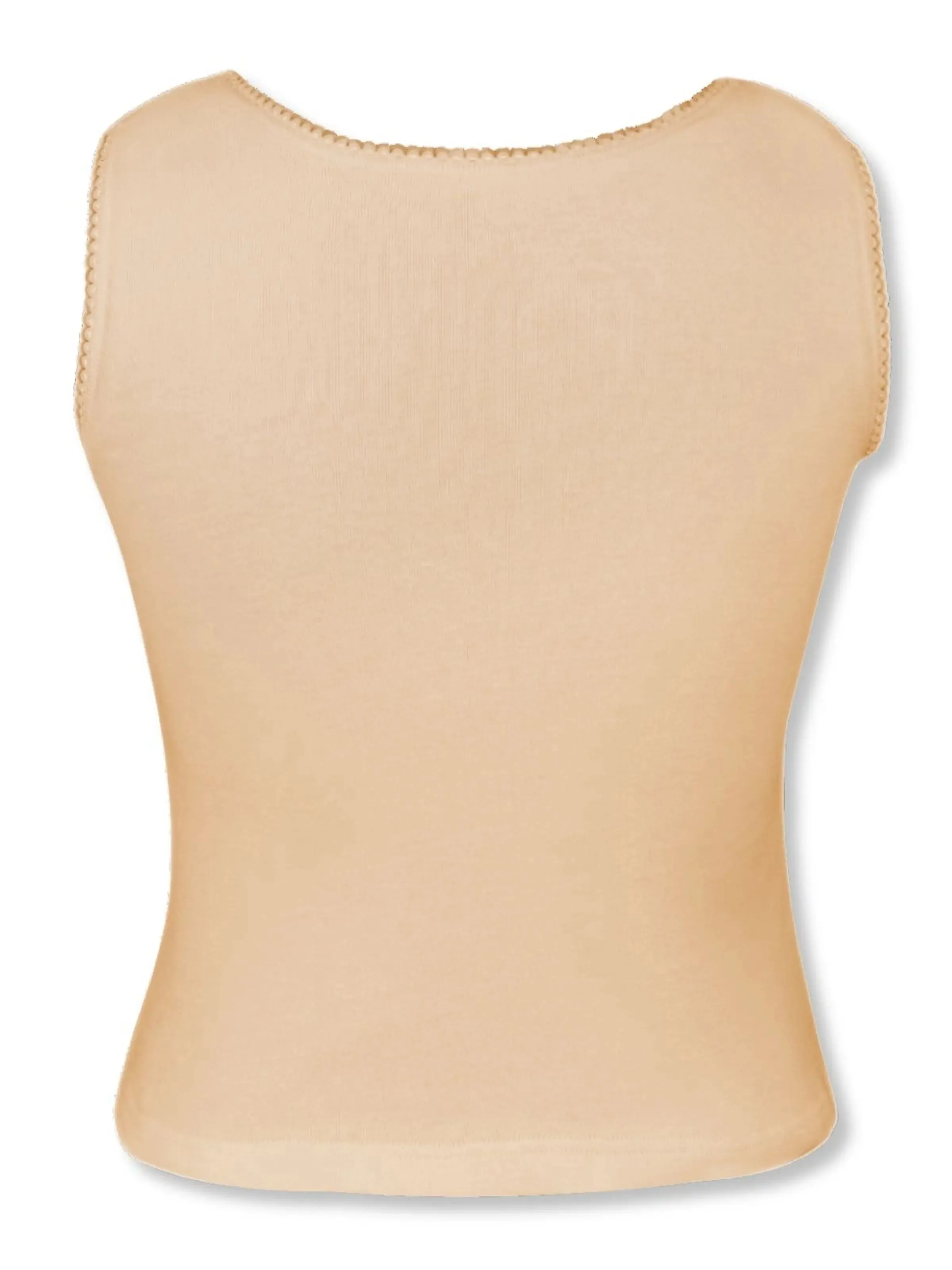 Pink and Skin Cotton Camisole Vest Tank Top