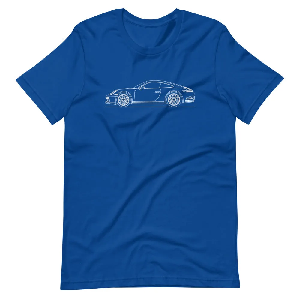 Porsche 911 992 Carrera 4S silhouette T-shirt