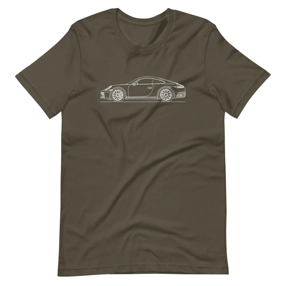 Porsche 911 992 Carrera 4S silhouette T-shirt